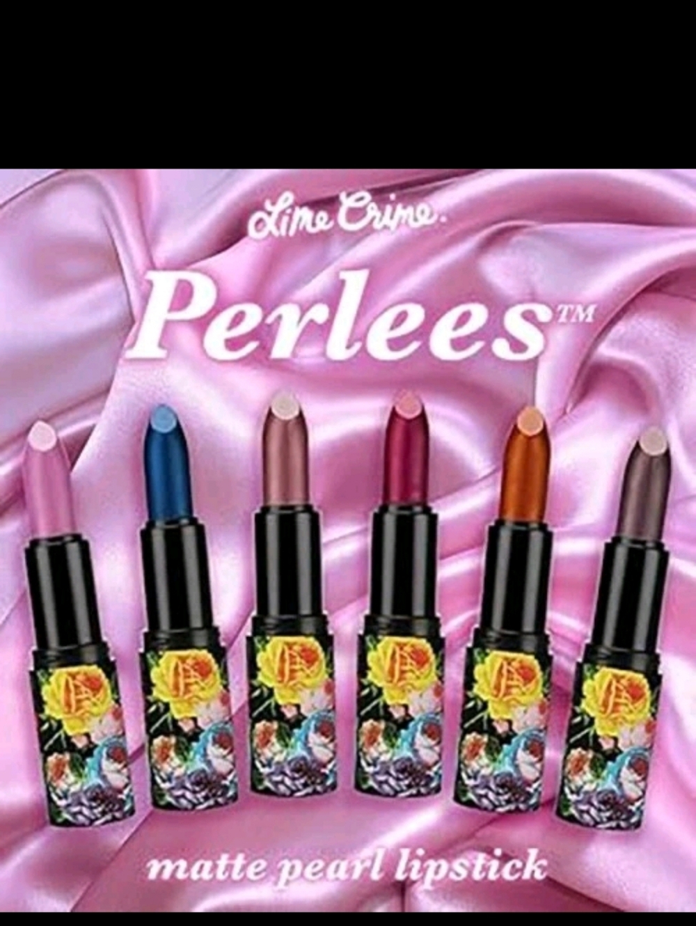 💄NIB RARE Lime Crime Perlees Matte Pearl Lipstick THIRD EYE Deadstock 💄